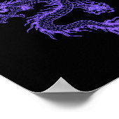 Paars dragon Poster (Hoek)