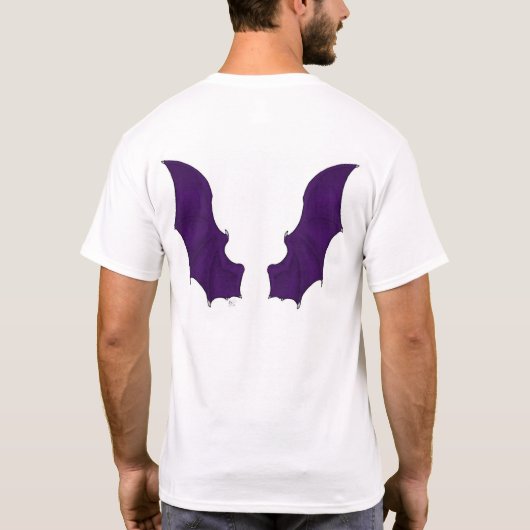 Paars dragon Wings Shirt (Achterkant)