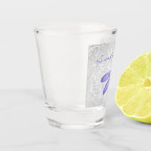 Paars Dragonfly - Gepersonaliseerd heet glas (Links)