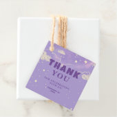 Paars Dream Baby shower Dank u Bedankjes Labels (In situ)