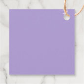 Paars Dream Baby shower Dank u Bedankjes Labels (Achterkant)