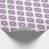 Paars driehoekspatroon cadeaupapier (Hoek)