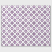 Paars driehoekspatroon cadeaupapier (Vlak)