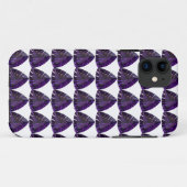 Paars driehoekspatroon Case-Mate iPhone case (Achterkant (horizontaal))