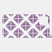 Paars driehoekspatroon Case-Mate iPhone case (Achterkant (horizontaal))