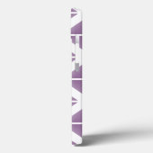 Paars driehoekspatroon Case-Mate iPhone case (Achterkant / Links)