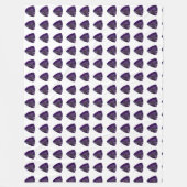 Paars driehoekspatroon fleece deken (Voorkant)