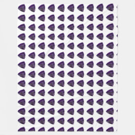 Paars driehoekspatroon fleece deken