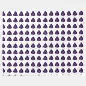 Paars driehoekspatroon fleece deken (Voorkant (Horizontaal))