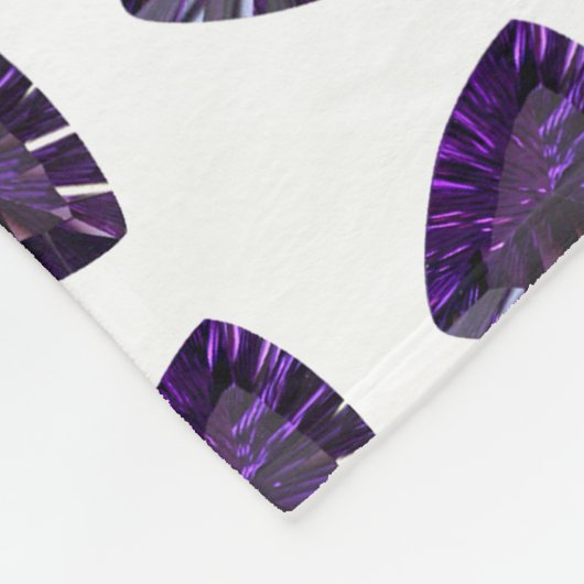 Paars driehoekspatroon fleece deken (Hoek)