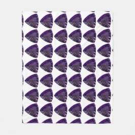 Paars driehoekspatroon fleece deken