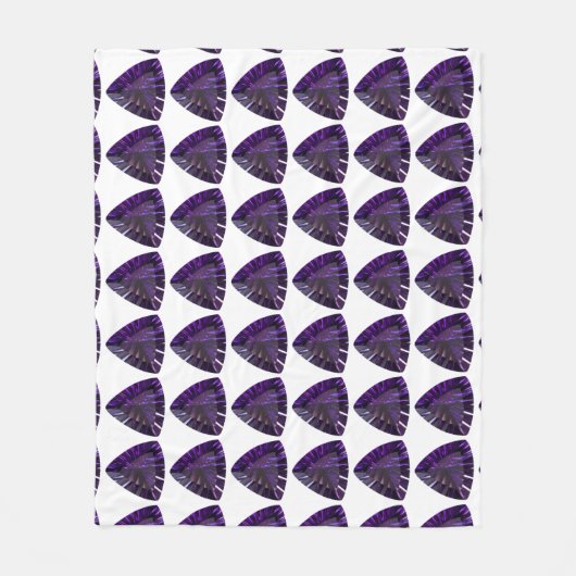 Paars driehoekspatroon fleece deken (Voorkant)