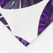 Paars driehoekspatroon fleece deken (Hoek)