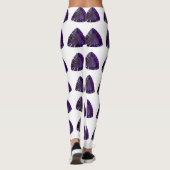 Paars driehoekspatroon leggings (Achterkant)