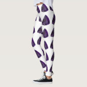 Paars driehoekspatroon leggings (Links)