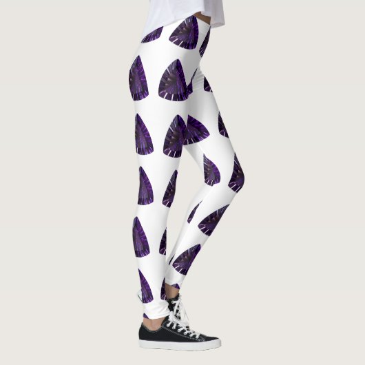 Paars driehoekspatroon leggings (Rechts)