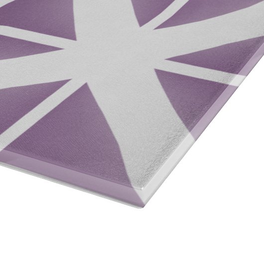 Paars driehoekspatroon snijplank (Hoek)