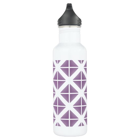 Paars driehoekspatroon waterfles  (Rechts)