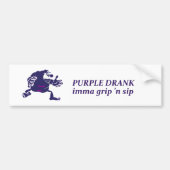 Paars Drink Bumpersticker (Voorkant)