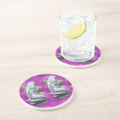 paars drink onderzetter (Zijkant)