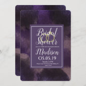 Paars dromen Abstract Splash-Vrijgezellenfeest Kaart (Voorkant / Achterkant)