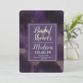 Paars dromen Abstract Splash-Vrijgezellenfeest Kaart (Staand voorkant)