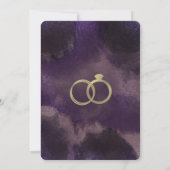 Paars dromen Abstract Splash-Vrijgezellenfeest Kaart (Achterkant)