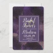 Paars dromen Abstract Splash-Vrijgezellenfeest Kaart (Voorkant)