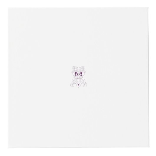 Paars, druiven, honingbloem, decoratief kubus (Voorkant)