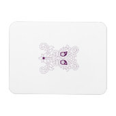 Paars, druiven, honingbloem, decoratief magneet (Horizontaal)