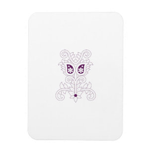 Paars, druiven, honingbloem, decoratief magneet