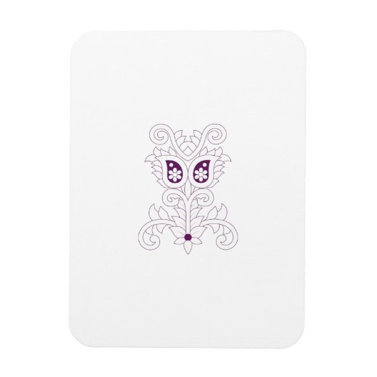 Paars, druiven, honingbloem, decoratief magneet (Verticaal)