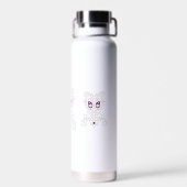 Paars, druiven, honingbloem, decoratief waterfles (Achterkant)