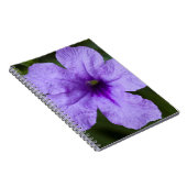 Paars Dwarf Mexican Petunia Notitieboek (Rechterzijde)