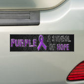 Paars een symbool van hoop... Bumpersticker (Op auto)