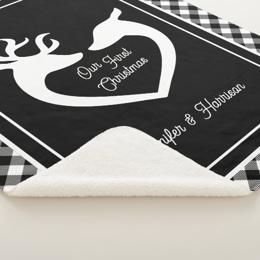 Paar's eerste kerstfeest bufferhuis Buffalo Pset Sherpa Deken (3/4)