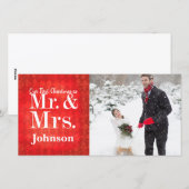 Paar's eerste kerstfoto Kaart (Voorkant / Achterkant)