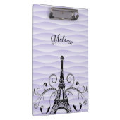 Paars Eiffeltoren Vlaams klembord (Rechts)