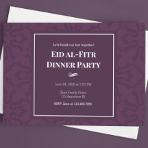 Paars Elegant Patroon Eid al-Fitr