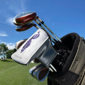 Paars Elegant Peacock Golf Head Hoesje Golfheadcover