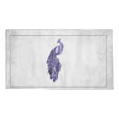 Paars Elegant Peacock Pillow Hoesje Kussensloop (Achterkant)
