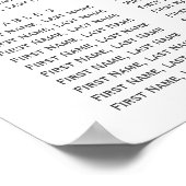 Paars Elegant Waterverf Floral Wedding Poster (Hoek)