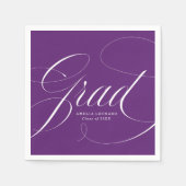Paars | Eloquentie-Afstuderen Servet (Voorkant)
