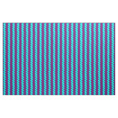 Paars en Aqua Herringbone Stof (Yard (91,4 cm))