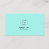 Paars en Aqua Modern Corporat Visitekaartje (Achterkant)