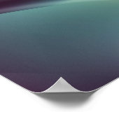 Paars en Aqua Spiral Fractal Poster (Hoek)