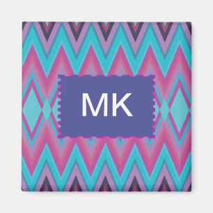 Paars en Aqua Stammen Magneet