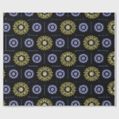 Paars en beige Lotus Wrapping Paper Cadeaupapier (Vlak)