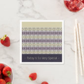 Paars en beige servet (Insitu)