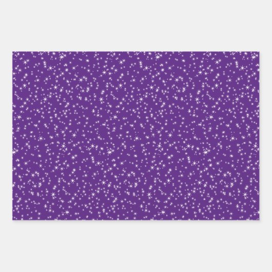 Paars en blauw 15e Birthday Wrapping Paper (Voorkant 3)